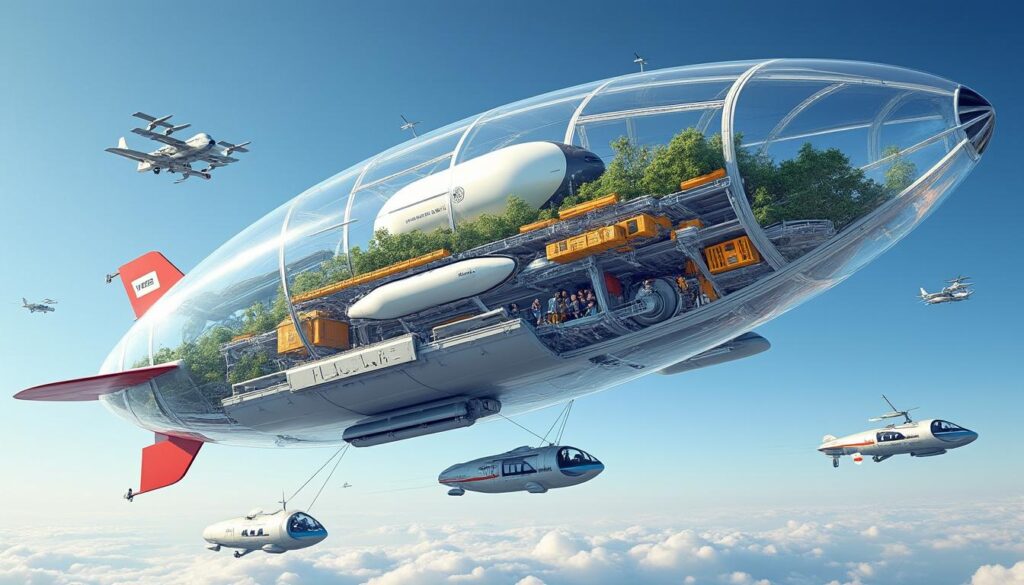 découvrez le fonctionnement d'un ballon dirigeable et explorez ses nombreuses applications modernes dans le transport, la surveillance et la publicité.