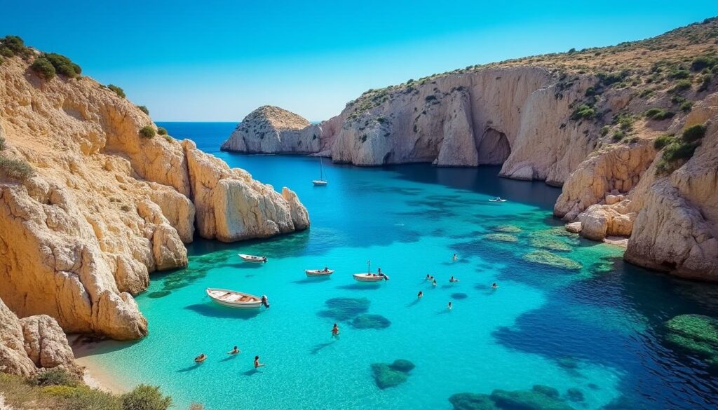 explorez le blue lagoon à malte, un joyau naturel aux eaux turquoise cristallines, idéal pour la baignade, la plongée et des moments inoubliables sous le soleil méditerranéen.