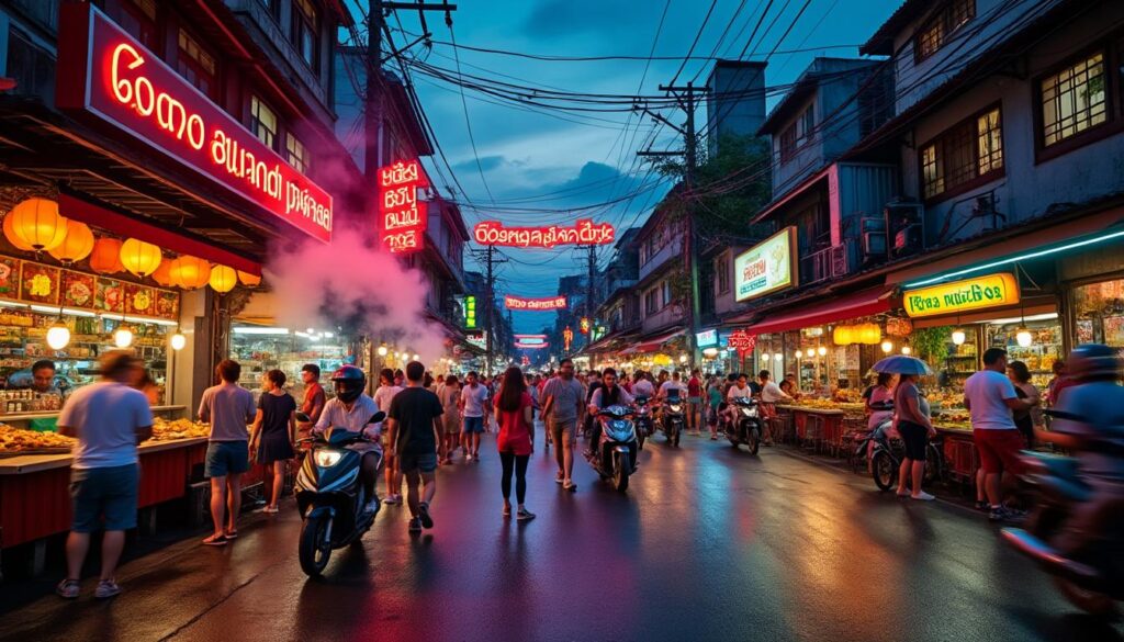 plongez dans l'ambiance vibrante et unique de bangkok road khao san, un lieu incontournable pour vivre l'énergie authentique de la capitale thaïlandaise.