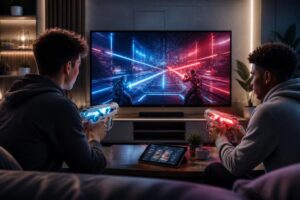 découvrez le laser x laser gaming set : une présentation complète du jeu et toutes les options pour profiter à deux joueurs. amusez-vous avec des duels laser palpitants et des fonctionnalités interactives.