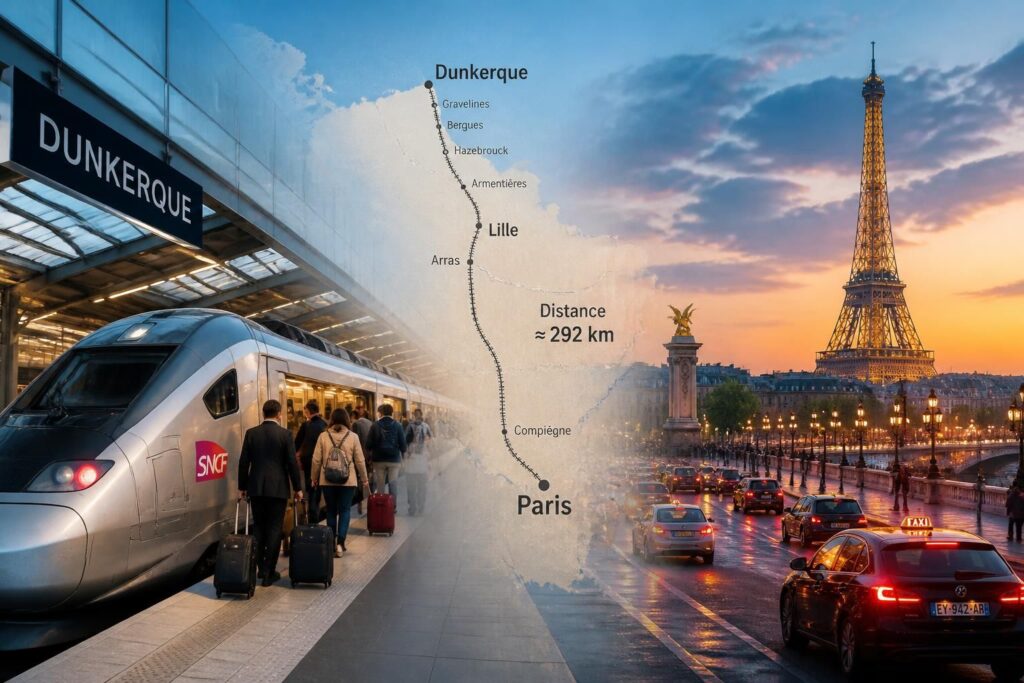 découvrez toutes les options pour un trajet réussi entre dunkerque et paris : distance, trains disponibles, horaires et conseils pratiques pour organiser votre voyage en toute simplicité.
