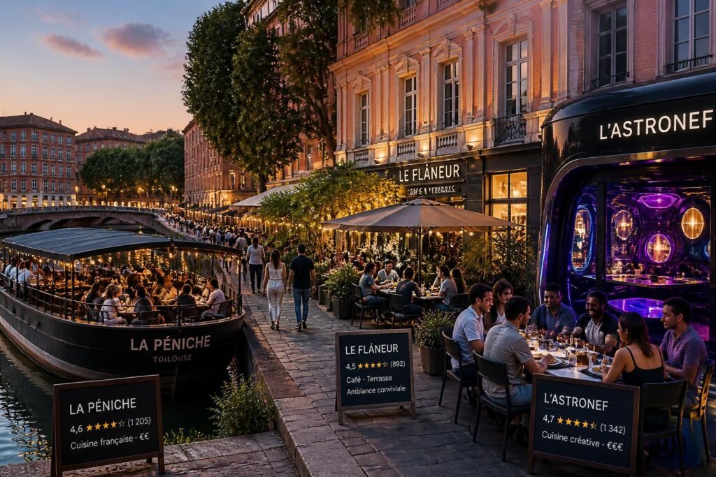 découvrez les restaurants insolites à toulouse avec notre sélection d'adresses originales et bien notées pour une expérience culinaire unique.