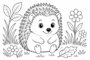 téléchargez et imprimez de jolis coloriages de hérisson, parfaits pour les enfants. des dessins mignons et simples pour s'amuser et développer leur créativité.