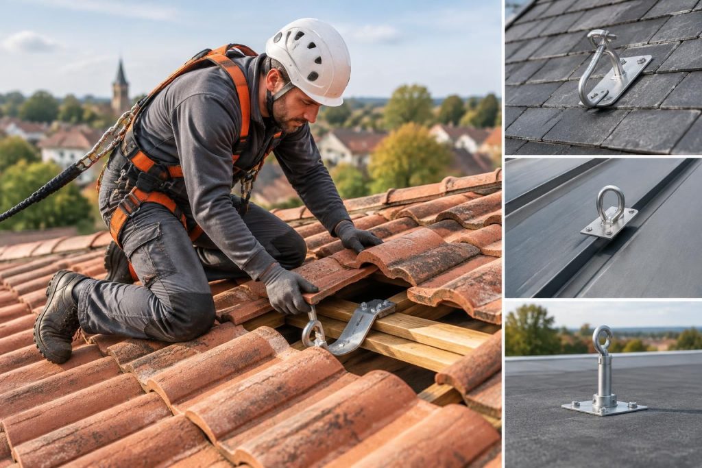 découvrez comment choisir et installer un crochet d’ancrage adapté à votre type de couverture pour sécuriser vos travaux en hauteur.