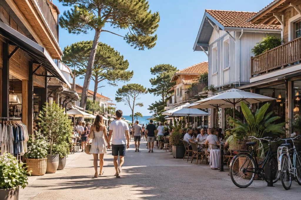 découvrez où se trouvent les meilleures rues commerçantes de biscarrosse plage : boutiques, restaurants et bonnes adresses à explorer à pied.